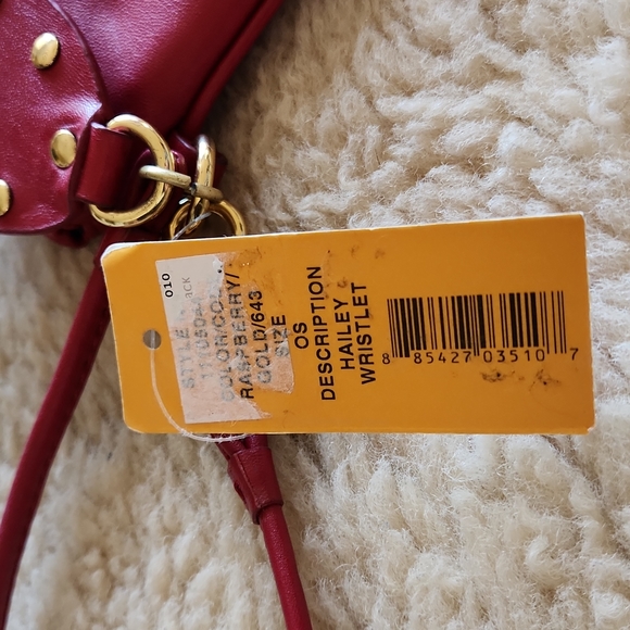 NWT Tory Burch Raspberry Hailey Wristlet Wallet 💖 - Picture 7 of 16